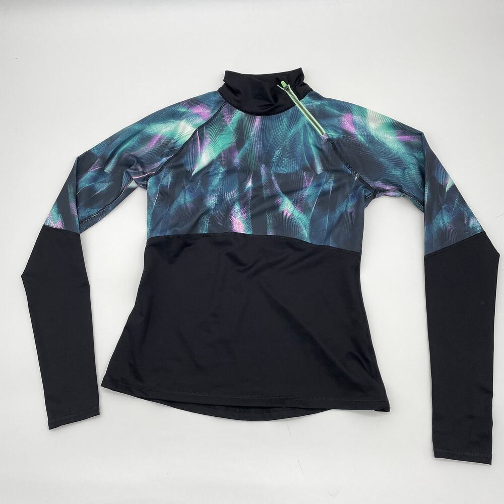 FILA SPORT Women's Shirt Size S Long Sleeve Pullover Zipper Neck Athletic Top